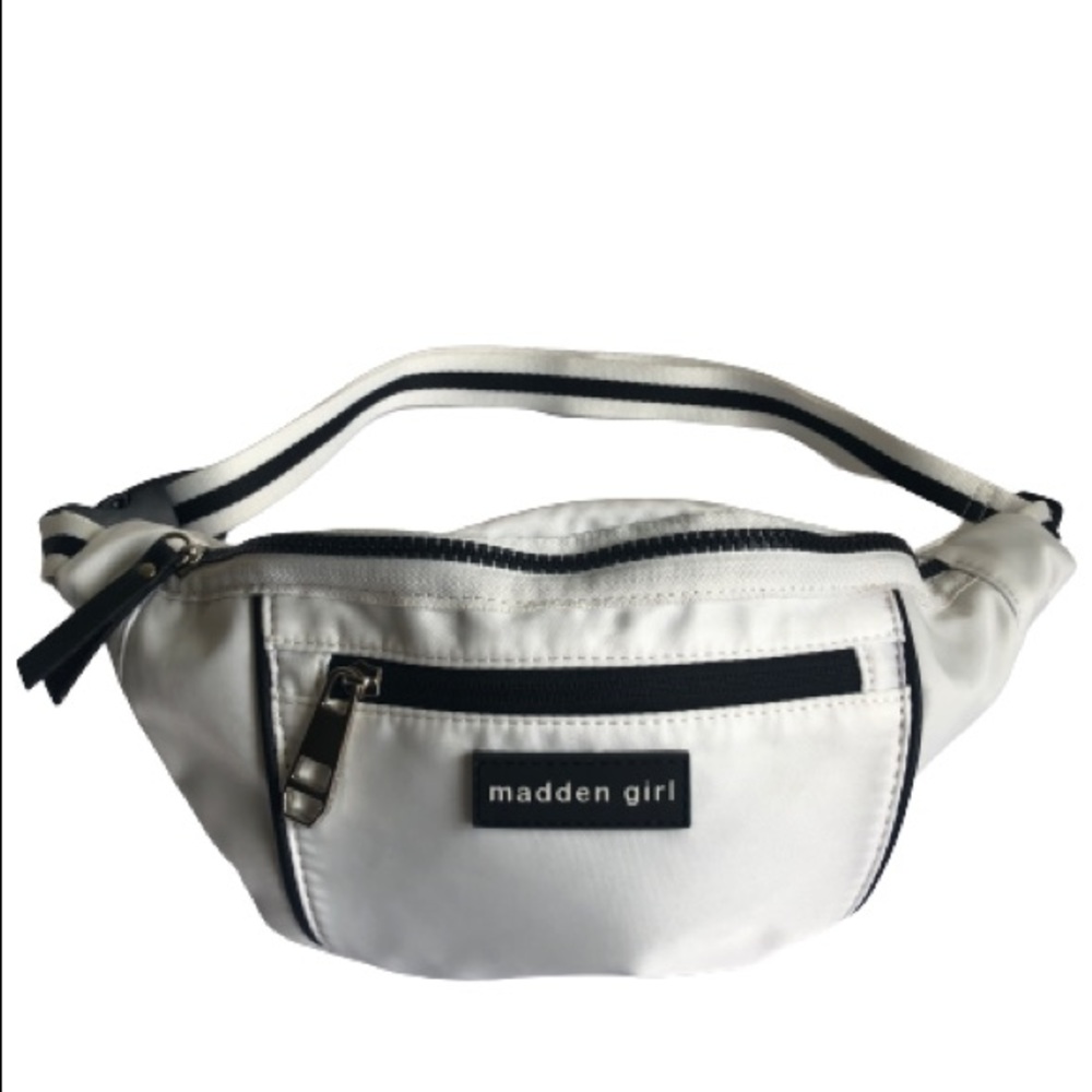 Madden Girl Black & White Belt Bag Fanny Pack